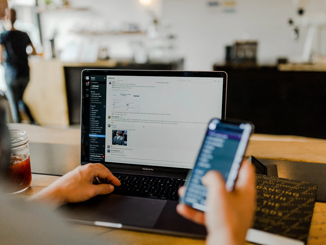Marketer configuring GA4 conversion tracking and Google Tag Manager events on a screen