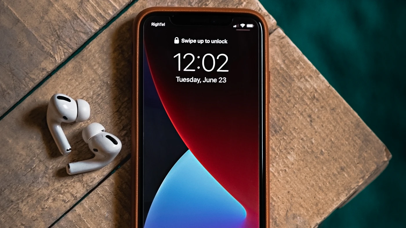 Mobile phone showing an incoming message notification from automated lead follow-up