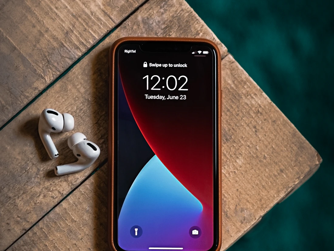 Mobile phone showing an incoming message notification for WhatsApp automation