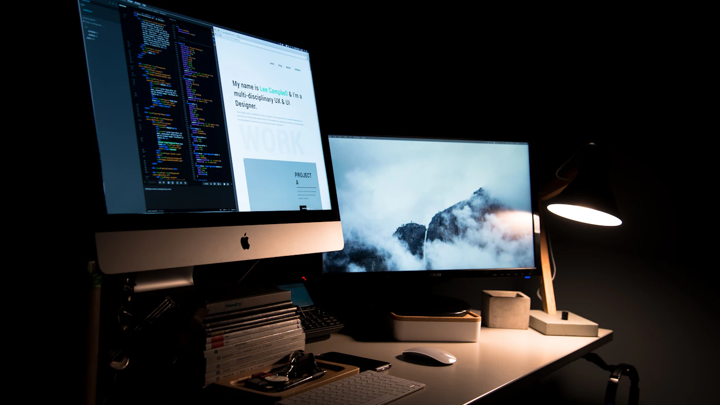 Website performance and page speed audit results reviewed on a laptop